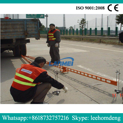 Beckman Deflection Instrument, Benkelman Deflection Beam, เครื่องทดสอบโมดูลัสที่ยืดหยุ่นของทางเท้า